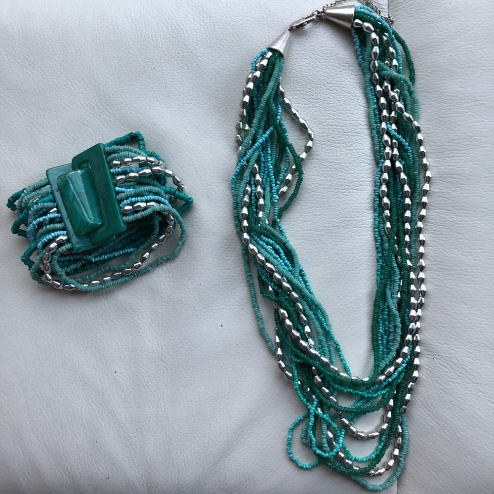 Turquoise Costume Jewelry Set